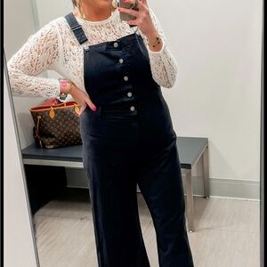 Women's Universal Thread Black Denim Overalls